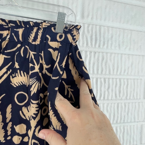 Anthropologie Hei Hei Navy Print High Rise Crop Harem Pants - Picture 9 of 11